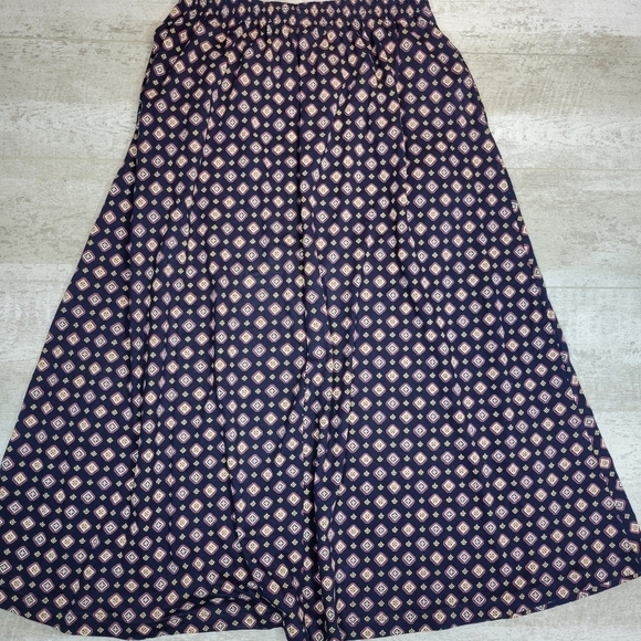 VTG Liz & Co Geometrical Print Midi Skirt - Picture 5 of 5
